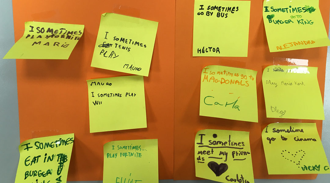 English activity in 4th grade classes