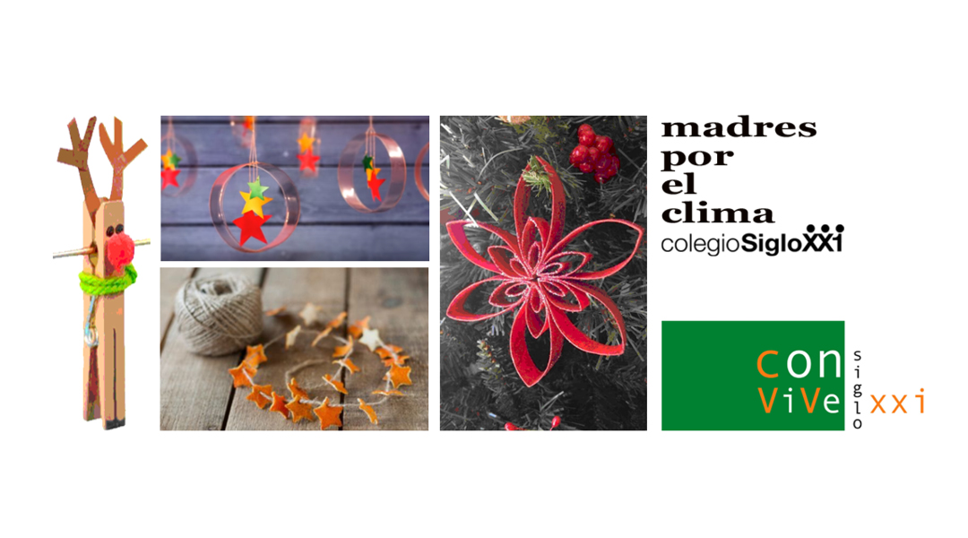 Taller de adornos navideños con material reciclado