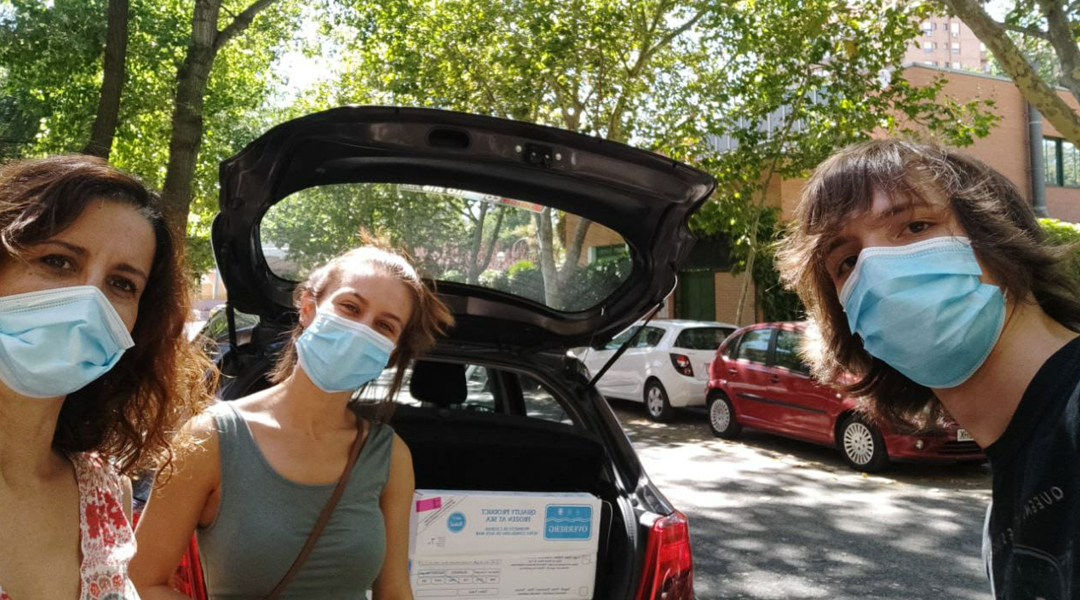 Donación de alimentos de la cocina del colegio a San Blas y Vallecas