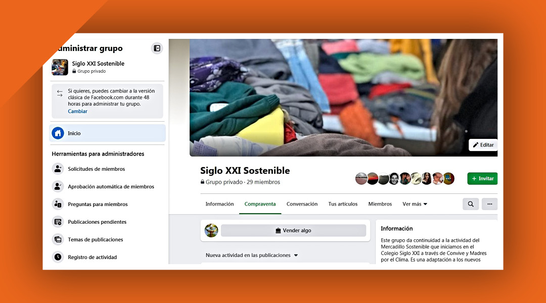 Mercadillo virtual: Siglo XXI Sostenible
