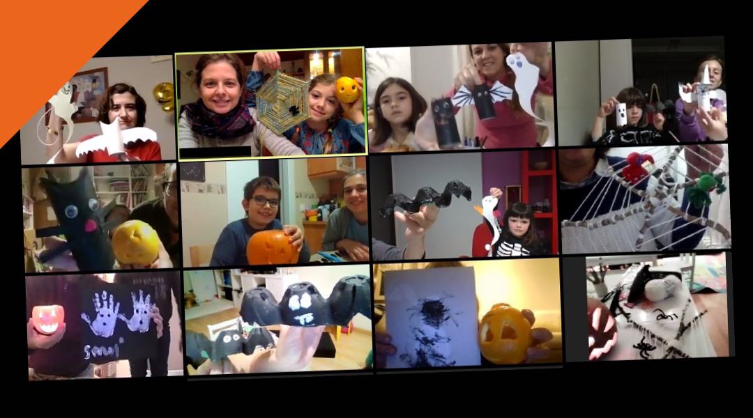 Taller virtual de adornos de Halloween
