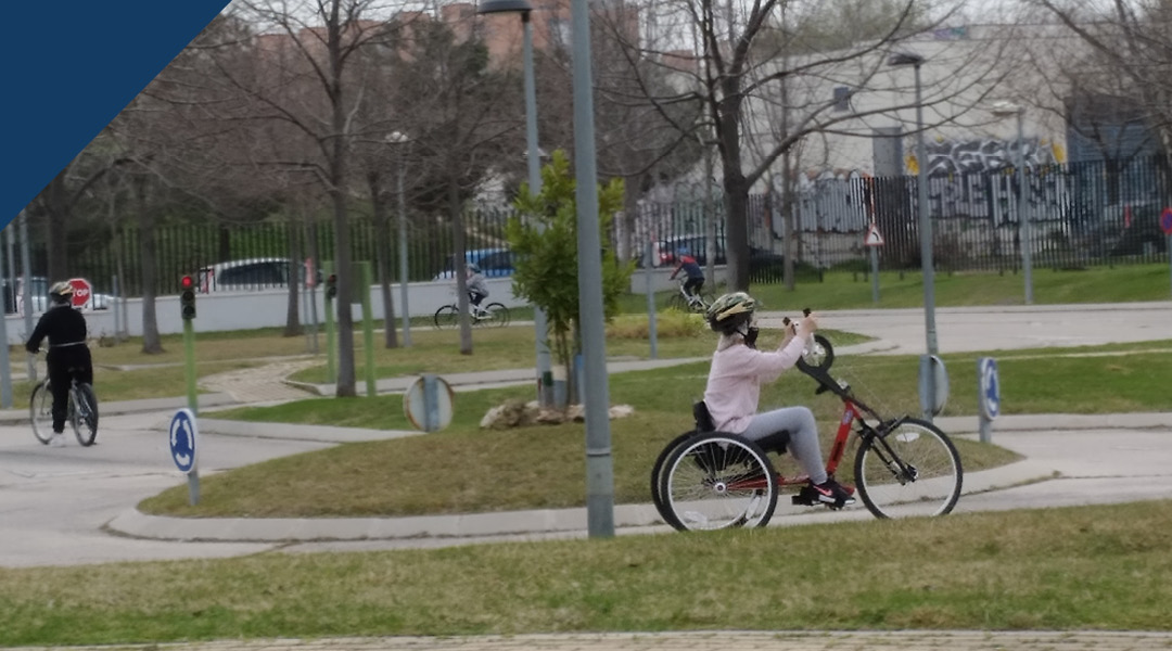 Visita de 6º de Primaria al circuito de educación vial de Moratalaz