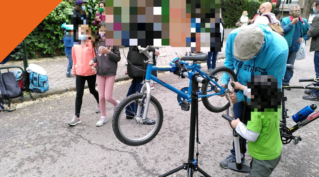 Adelantamos el taller de autorreparación y escuela de bicis